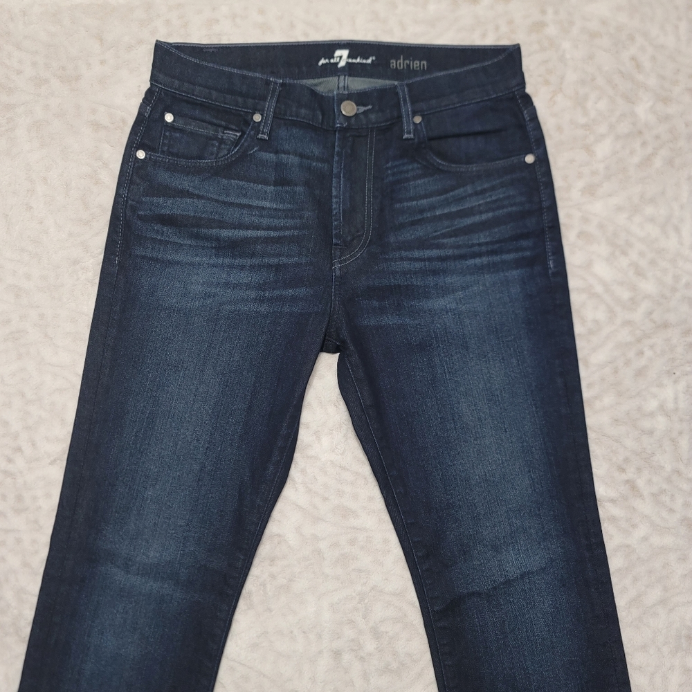 7 Seven For All Mankind Adrien Jeans Size 30 Men's Dark Wash - Picture 2 of 14